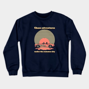 Chase adventures under the summer sky-retro T-shirt Crewneck Sweatshirt